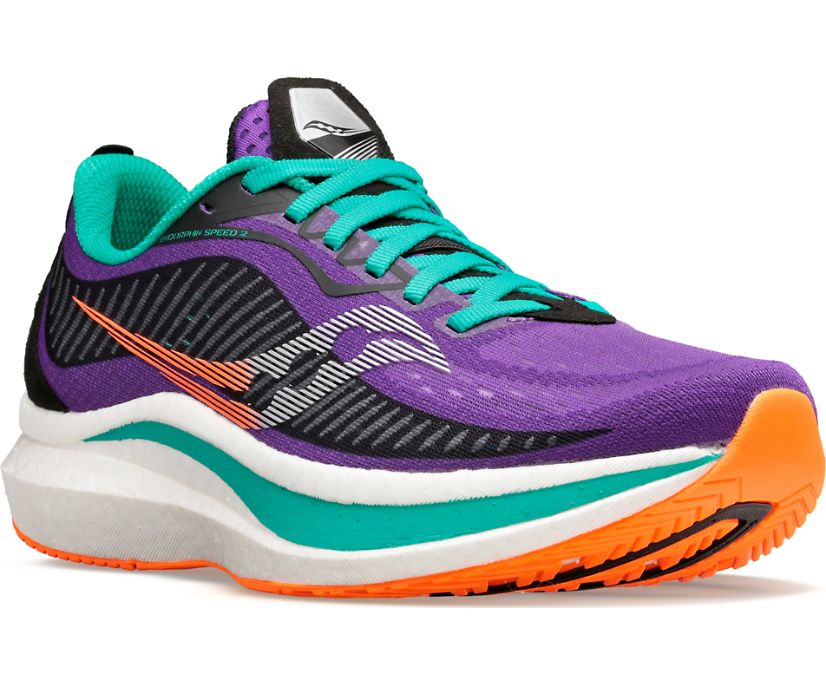 Női Saucony Endorphin Speed 2 Futócipő Lila Fekete Türkiz | HU 221AHK